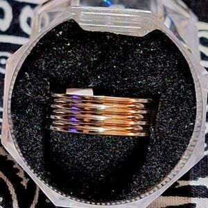 Size 9 Stainless Steel Polished Groove Ring